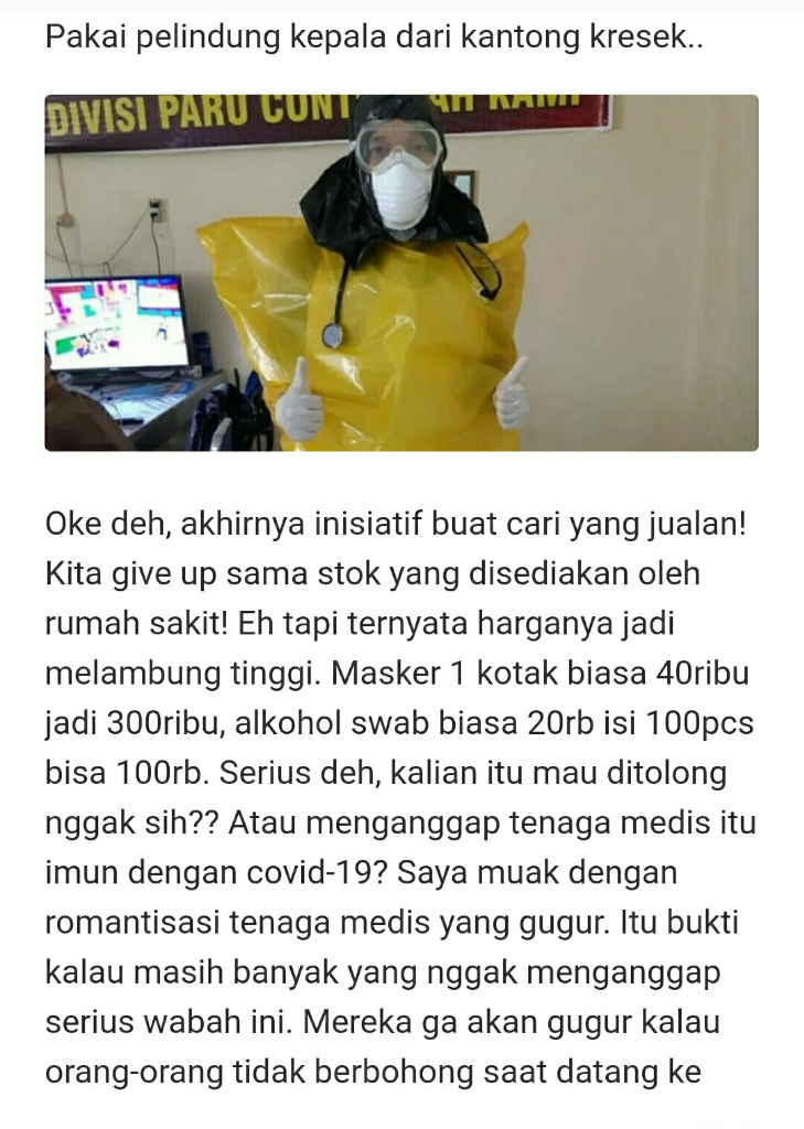 Apa Dikata Kalau Para Dokter Sudah Mulai Bicara, Ulurkan Bantuanmu