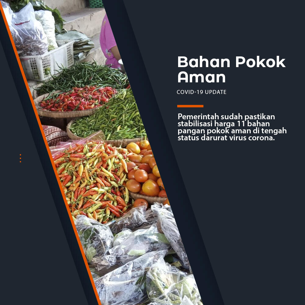 JOKOWI : Harga Bahan Pokok Akan Tetap Stabil Selama Masa Darurat