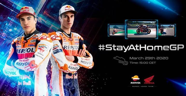Balap Motor MotoGP Resmi Secara Virtual Di Menangkan Alex Marquez