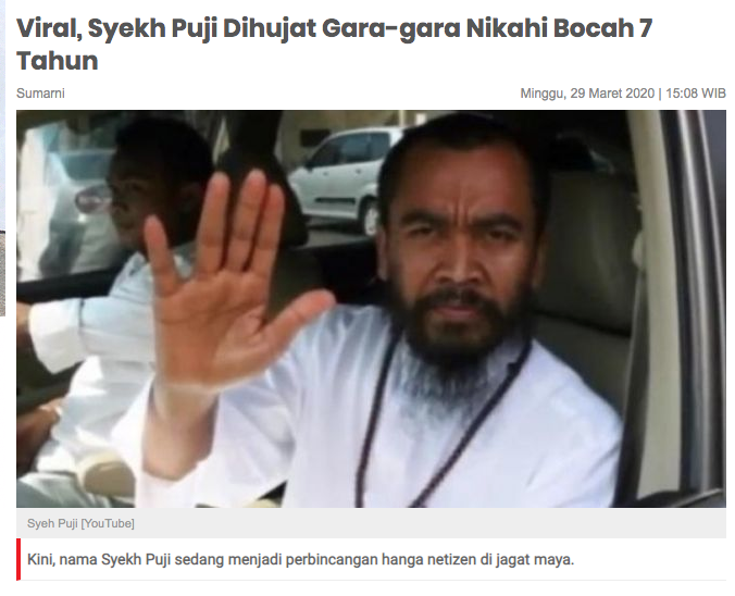 Viral, Syekh Puji Dihujat Gara-gara Nikahi Bocah 7 Tahun