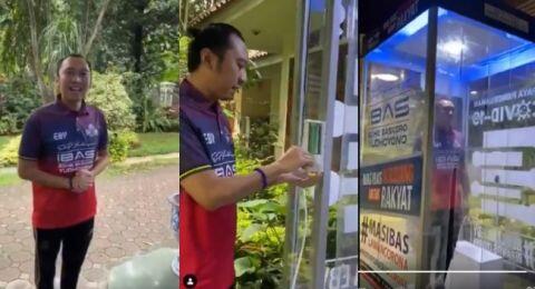 Video Viral Ibas Mencoba Bilik Disinfektan, Malah Dikritik Warganet