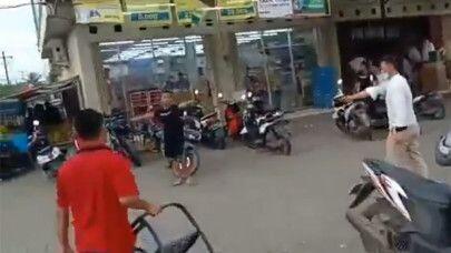 Nekat Acungkan Pisau Ke Polisi, Ini Yang Terjadi !!!