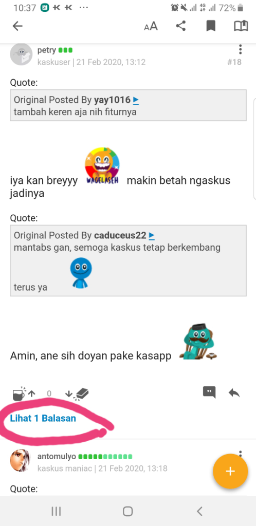 Fitur Nested Comment di KASKUS Apps, Buruan Coba!