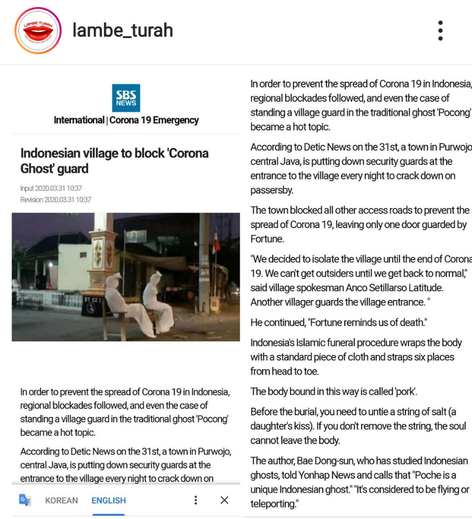 Dua Pocong Asal Purworejo Ini Go Internasional Karena Jadi Berita Di SBS News Korea