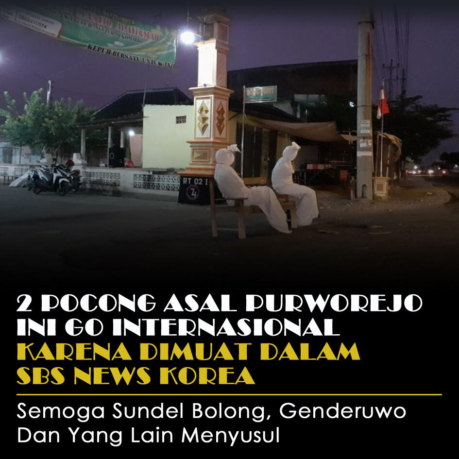 Dua Pocong Asal Purworejo Ini Go Internasional Karena Jadi Berita Di SBS News Korea