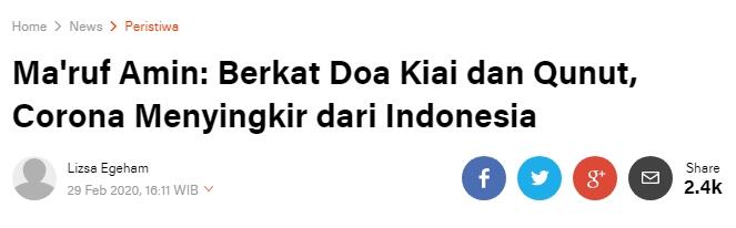 Ka.Kemenag MM : Sebagai Ujian Keimanan, Ambil Hikmahnya dibalik Wabah Virus Corona