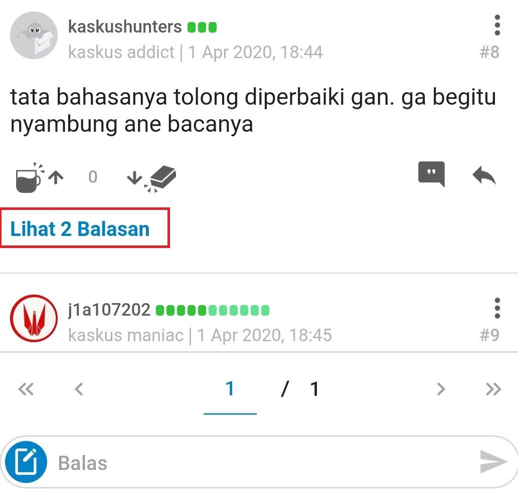  Cobain Fitur Nested Comment di KASKUS Apps, Ngaskus jadi Makin Seru Gan!