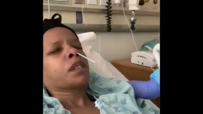 Ngilu Banget, Perempuan Rekam Proses Tes Swab Corona Covid-19 Viral!
