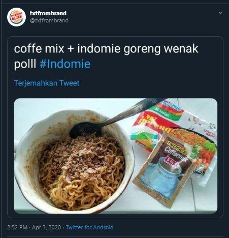 Makan Indomie Goreng Pakai Kopi Serbuk, Berani Coba di Rumah?