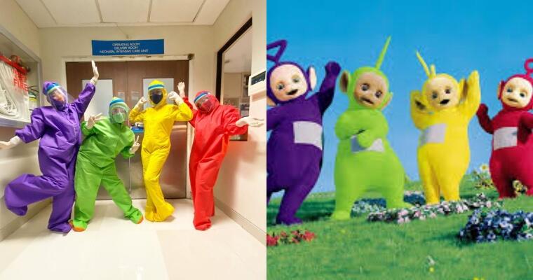 Petugas Medis Ini Ciptakan Pakaian Hazmat Warna Warni Ala Teletubbies 