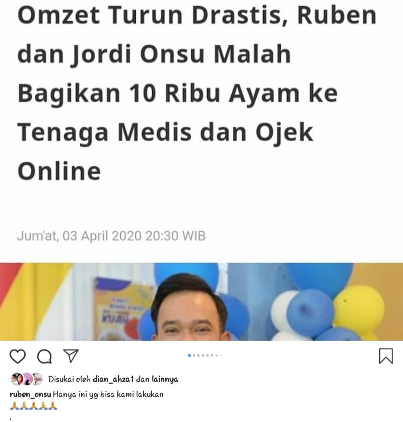 Sosok Dermawan di Tengah Merebaknya Covid-19