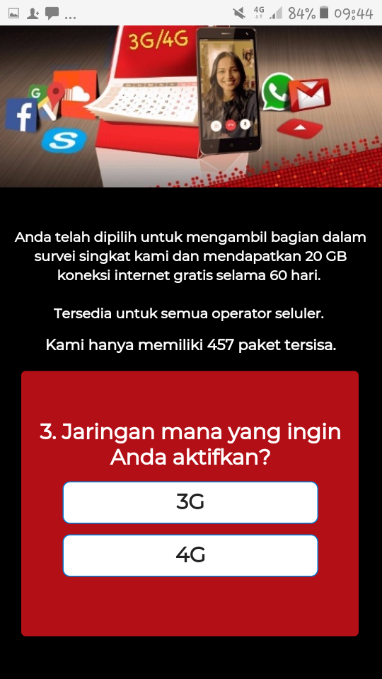 Kuota Gratis 20GB Selama 60 Hari, Fakta Atau Hoax?