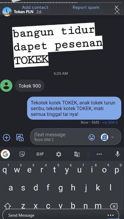 Salah Sambung minta Token di HOT Line Whatsapp PLN