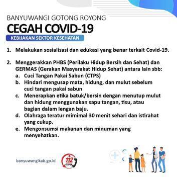 Apa yang telah dilakukan pemerintah Banyuwangi untuk melawan COVID-19?