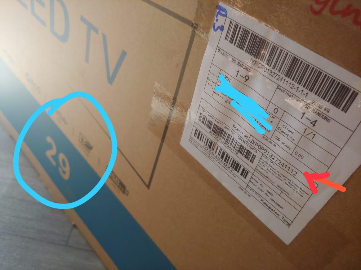 JD.ID Proses Refund dana ribet, Pesan TV 40 INCH tapi yang Sampai 29 Inch