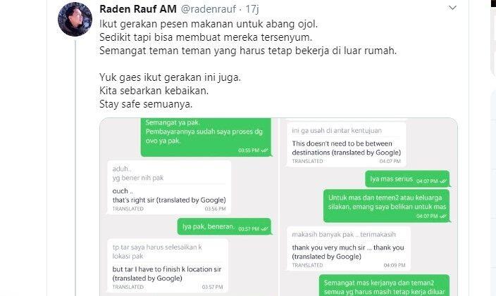 Kelar Antar Makanan, Driver Ojol Malah Mewek Dapat 'Surat Cinta'