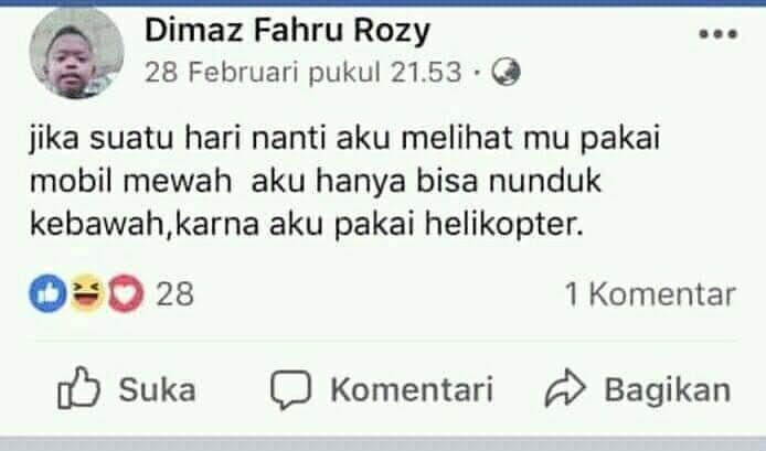 Status Facebook Super Konyol dan Gokil, Itu Donat Mirip Bentuk Apa Ya?