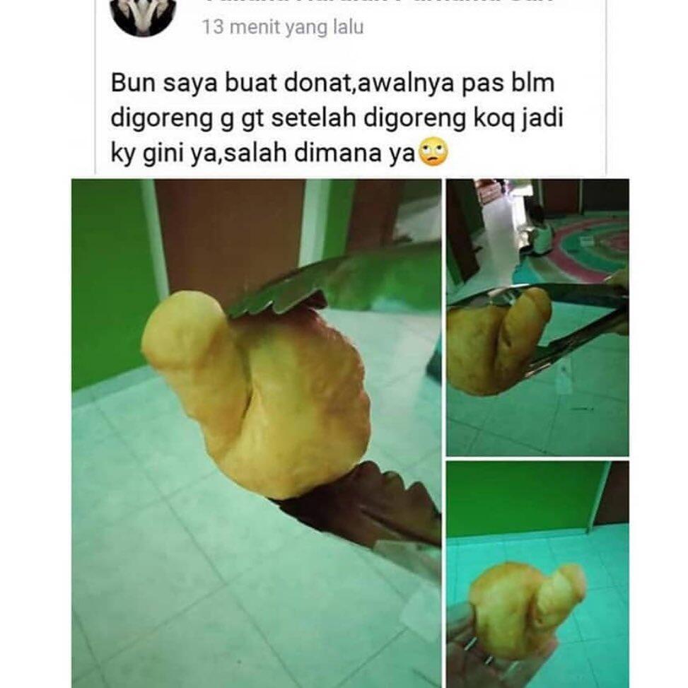 Status Facebook Super Konyol dan Gokil, Itu Donat Mirip Bentuk Apa Ya?