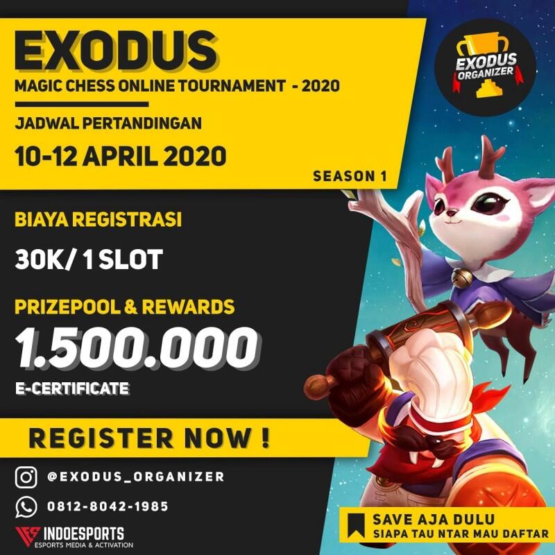 TURNAMEN MAGIC CHESS ONLINE COMPETITION - EXODUS ORGANIZER SEASON 1