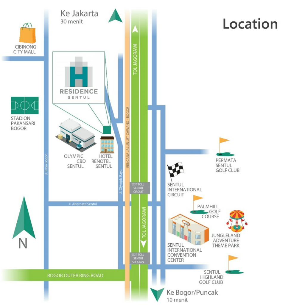 Apartemen H Residence Sentul By HK Realtindo