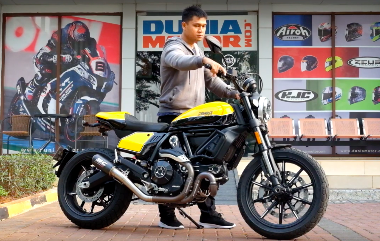 Tes SUARA Knalpot SC Project di DUCATI Scrambler 800... Bikin GELENG-GELENG