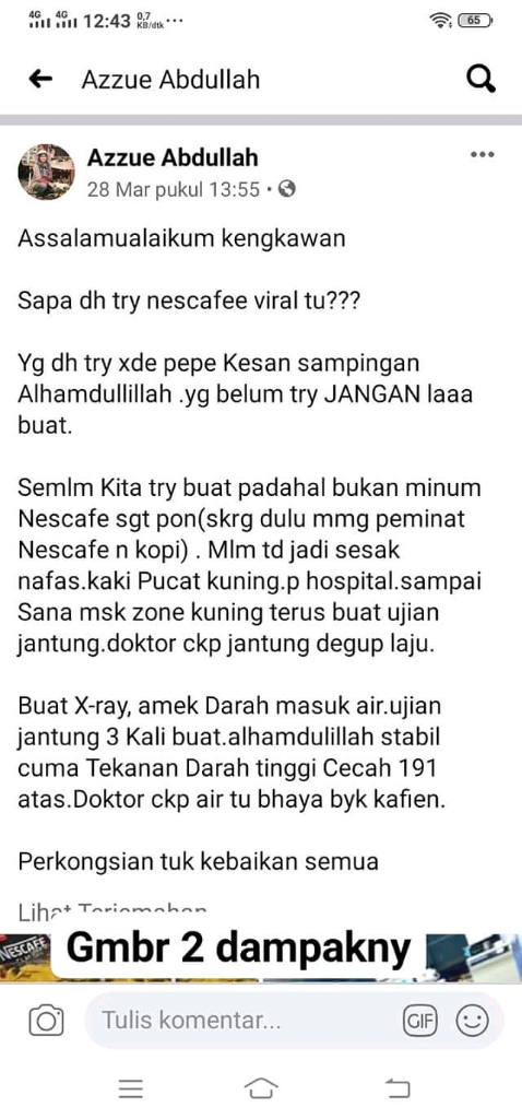 Viralnya Dalgona Coffe, Seorang Perempuan Bernasib Naas