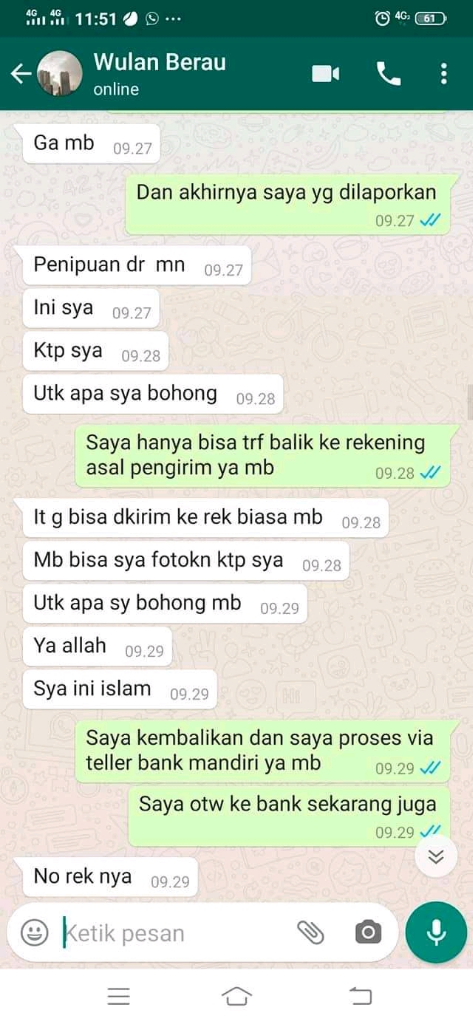 Hati-hati Untuk Olshop, Modus Penipu Meminta Buku Rekening