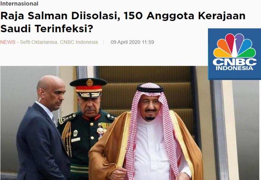 Pangeran Saudi Jawab Tuduhan 150 Keluarga Kerajaan Terpapar Corona