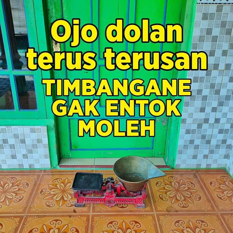 Meme Kocak Yang Sedang Viral &quot;Timbangane&quot;