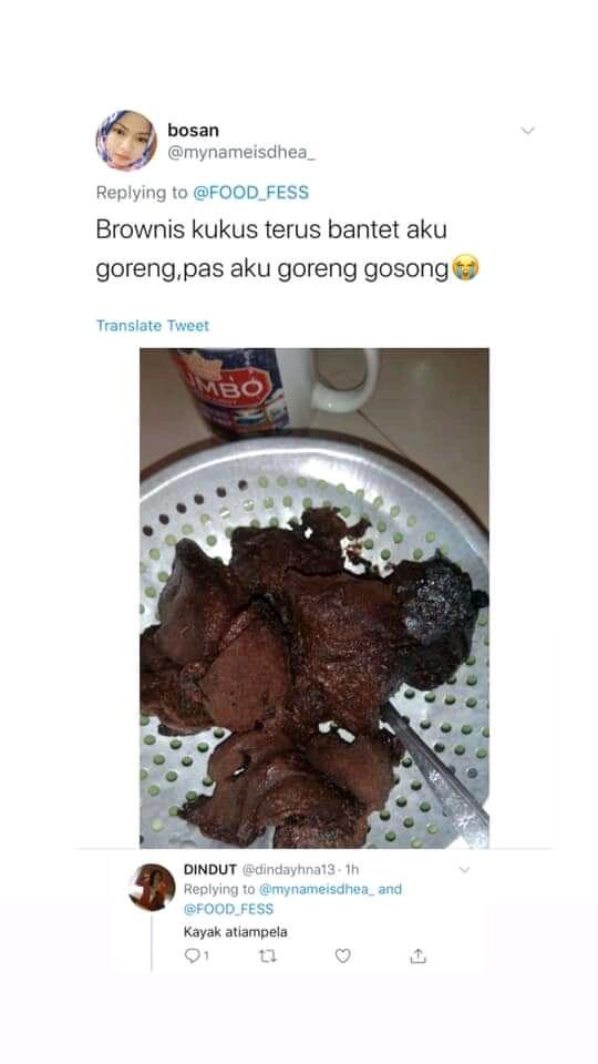 Kocak! Netizen Semangat Masak Walaupun Hasilnya Gagal dan Ambyar