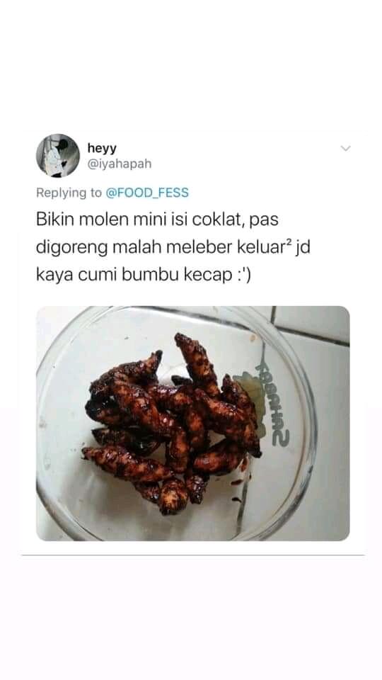 Kocak! Netizen Semangat Masak Walaupun Hasilnya Gagal dan Ambyar