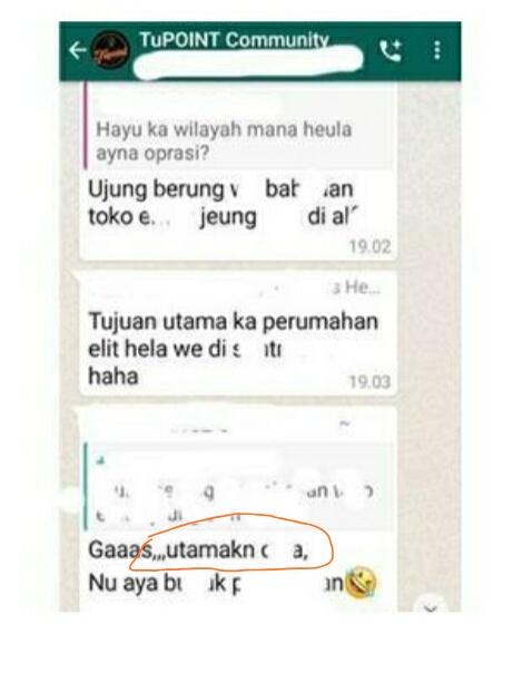 Chat Whatsapp Komunitas Ojol Kota Bandung Dikecam,Provokasi Aksi Kriminal SARA