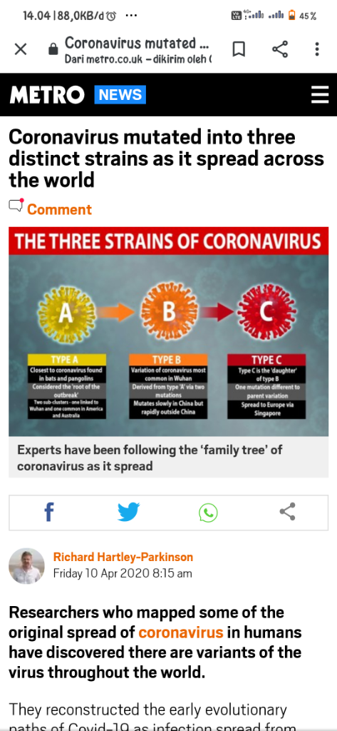 Ternyata Virus Corona Cuma &quot;Tidur&quot; Di Tubuh Pasien Yang Sudah Sembuh Gan!