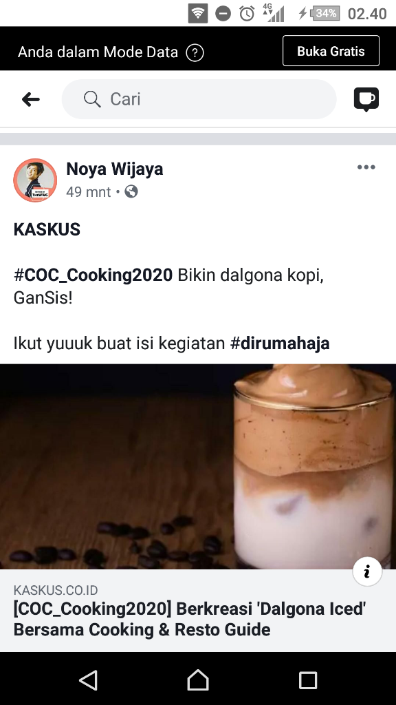 &#91;COC Cooking 2020&#93; Perjuangan Membuat Minuman Viral, Melewati Lembah, Menerjang Badai