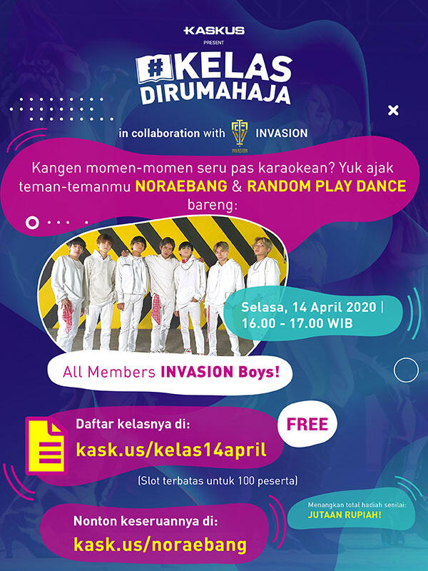 Yuk Ikutan Noraebang & Random Play Dance with INVASION Boys Di #Kelasdirumahaja!