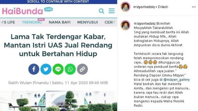 Dicerai Ustaz Abdul Somad, Mantan Istri Kini Jualan Rendang Jadi Sorotan