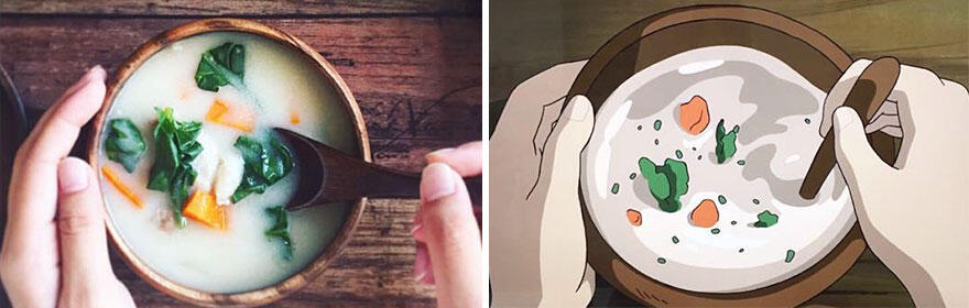 Fans Anime ini Membuat Makanan dari Film Studio Ghibli