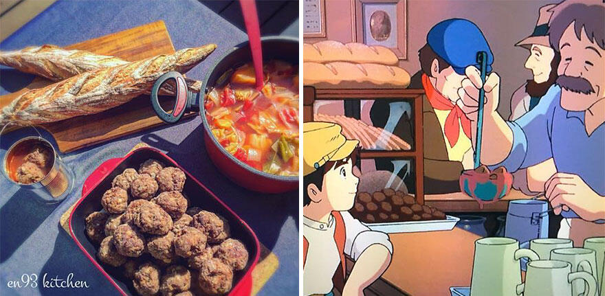 Fans Anime ini Membuat Makanan dari Film Studio Ghibli