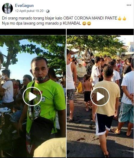 Viral Warga Ngamuk Dilarang Berenang di Pantai, Klaim Air Laut Obat Corona