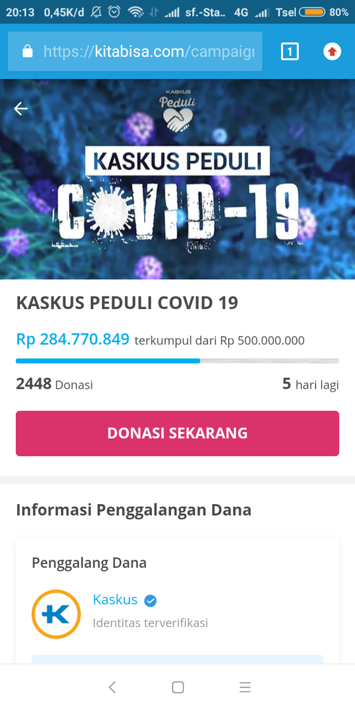 YUK SAATNYA KASKUSER BERDONASI
