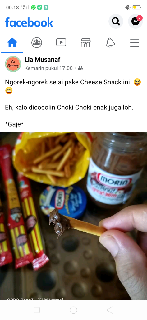 Lock Down, Beranda Facebook Diserang Posting Masakan