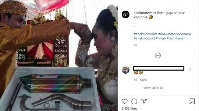 Begini Jadinya Kalau Anak Motor Nikah, Mas Kawinnya Bikin Gagal Fokus