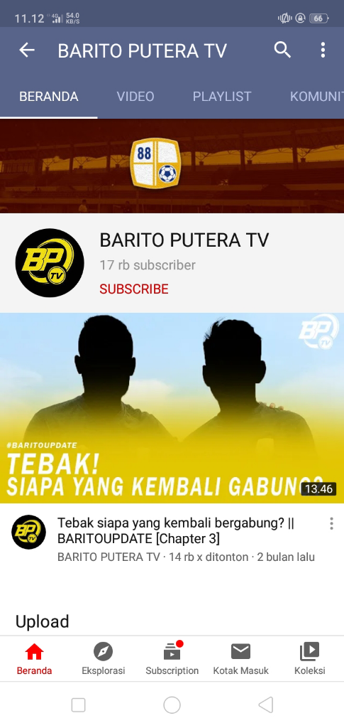 Akun YouTube Peserta Liga 1 2020