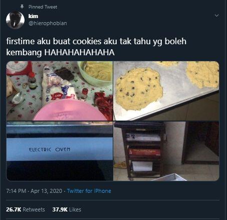 Ngakak, Netizen Ini Belajar Bikin Kue Hasilnya Malah Mirip Telur Raksasa