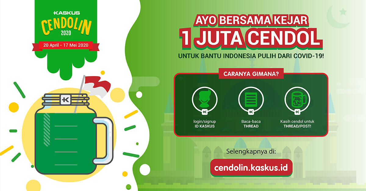 Kaskuser Bantu Indonesia Pulih dari Covid19! Yuk Barengan Penuhin Gelas Cendolnya Gan