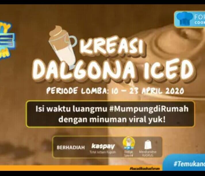 &#91;COC_Cooking2020&#93;Dalgona Cantik dan Cerita di Balik Pembuatannya