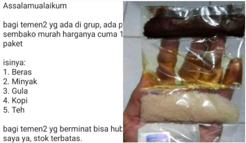 Kecele! Paket Sembako Rp 15 Ribu Ini Bikin Emosi Netizen