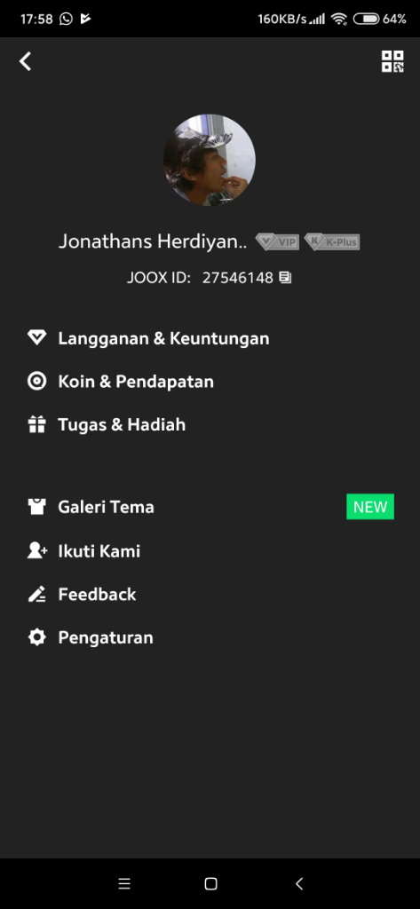HELP MY JOOX ACCOUNT
