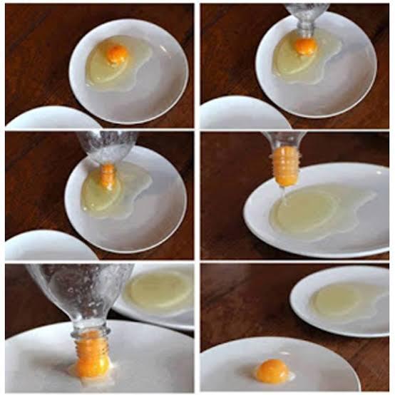 Cara Mudah Ambil Kuning Telur Dengan Botol Plastik