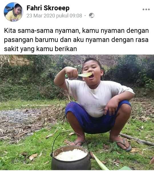 Fahri Skroeep, Bocah Ambyar yang Sering Galau Masalah Percintaan di Facebook